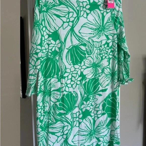 Lilly Pulitzer Lidia Boatneck Dress Spearmint L NWT - Picture 2 of 2
